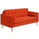 thumbnail image 2 of Sofa Retro 3C Felpa 05 Naranja, 2 of 6