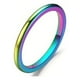 thumbnail image 1 of 1pc Unisex Couples Ring Set - 2mm Stainless Steel Stackable Rings for Engagement and Wedding, 1 of 5