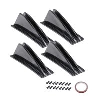 Ioensy - 4 Difusores Traseros Genéricos Estilo Tiburón Para Portón Trasero De Coche, Divisor Inferior.