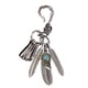 thumbnail image 1 of Retro Boho Cool Turquesa Punk Rock Llavero Anillo Calavera Langosta Garra Llavero, 1 of 5
