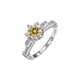 thumbnail image 1 of Anillos de Compromiso de Moissanita de 1 Quilate para Mujer Color D Claridad VVS1 Anillos de Diamante Anillos de Plata Esterlina S925 Regalos Anillos de Boda de Moissanita con Certificado, 1 of 8