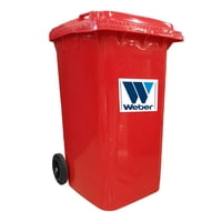 Basurero Weber 240 Lt Rojo