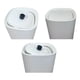 thumbnail image 3 of Basurero Papelero Plástico Baño Tapa Vaivén Deco blanco, 3 of 3