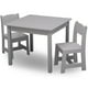 thumbnail image 2 of Juego de mesa y 2 sillas infantil gris Delta Children, 2 of 3
