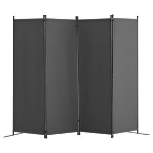 Room Divider Vevor - Pantalla De Privacidad Plegable De 4 Paneles, Color Gris
