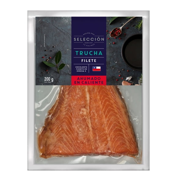 Filete de Trucha con Piel Ahumada en Caliente, 200 g