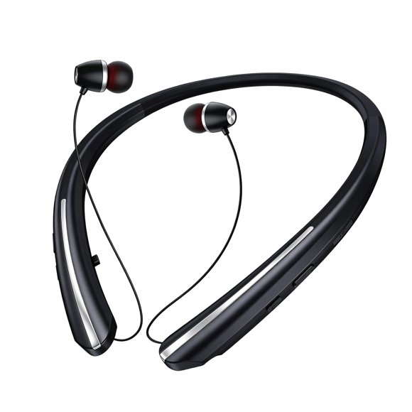 Auriculares ZHAOGE inalámbricos con banda para el cuello Bluetooth IPX5 negro