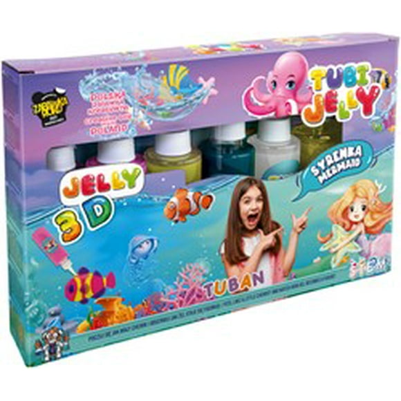 Set Tubi Jelly 6 Colores - Sirena
