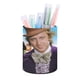 thumbnail image 1 of Willy Wonka-theme Cylinder Pen Holder Pencil Organizer with Flannel Lining PVC Leather Material Cardboard Base for study work 10*8CM, 1 of 6