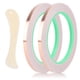 thumbnail image 1 of 2 rollos de cinta adhesiva de cobre de 1/5 de pulgada de ancho para vidrieras. Cinta conductora de doble cara con raspador de plástico para reparaciones eléctricas, circuitos de papel y manualidades., 1 of 7