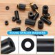 thumbnail image 3 of Uxcell 50Pcs M8 Separadores de ABS 5/16" ID x 9/16" OD x 3/8" L Arandelas Espaciadoras Redondas de Plástico Negro Separador de Tuerca Sin Rosca para Tornillos o Pernos M8 o 5/16 pulgadas, 3 of 5