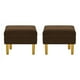 thumbnail image 1 of Set Pouf Sky 1c Felpa 01 Chocolate, 1 of 4