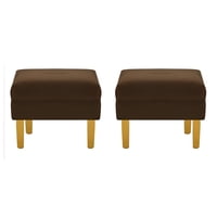 Bodevir - Set Pouf Sky 1C Felpa 01 Chocolate