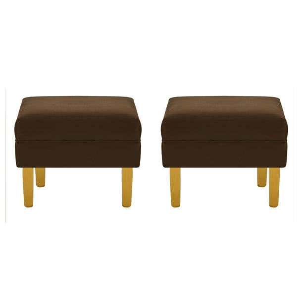 Set Pouf Sky 1c Felpa 01 Chocolate