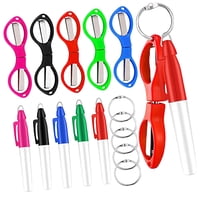 Bothyi - Tijeras Plegables Llavero Plata Metal Tijera Enfermera Pluma Conjunto Multicolor
