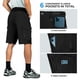 thumbnail image 5 of Pantalones cortos cargo XKTTAC para hombre, de secado rápido, para exteriores, para senderismo, negros, 5 of 7
