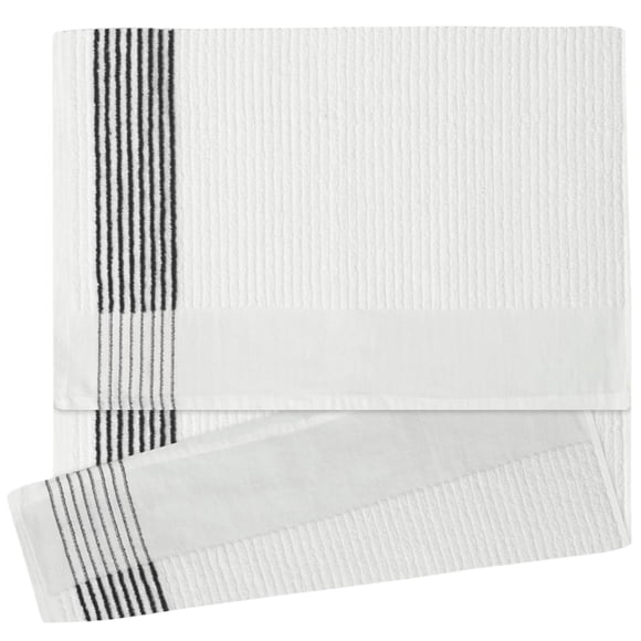 Toalla Deportiva Devant 56 cm Blanco/Negro