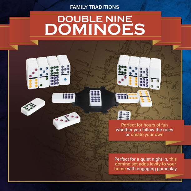 Domino Set Continuum Games Family Traditions Double 9 | Lider
