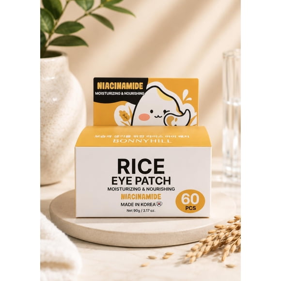 Parche para ojos BONNYHILL 30 pares con niacinamida y arroz