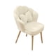 thumbnail image 4 of Sillón De Tocador, Lindo Sillón Suave Con Acento Para Oficina, Sala De Estar, Maquillaje, Color Blanco Roto, 4 of 5