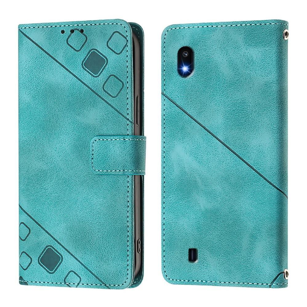 Foxdock - Funda Cartera Para Samsung Galaxy A10 Con Soporte Y Ranuras, Resistente A Golpes Y Rayones Verde