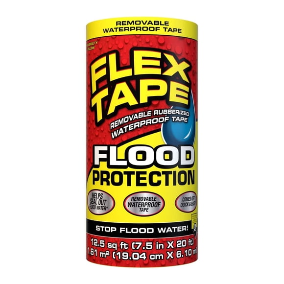 Cinta de protección contra inundaciones, cinta flexible, impermeable, 7,5 cm x 6 m