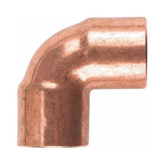 Codo de 90 grados NIBCO W 01634P10 de cobre de 3/4 pulgadas Sweat, 10 unidades