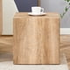 thumbnail image 2 of Elevate your living space with this square modern MDF coffee table that showcases smooth, light wood color texture patterns. It is characterized by stylish design.15.7*15.7*15.7, 2 of 3