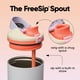 thumbnail image 2 of Vaso Owala FreeSip de acero inoxidable, 183 ml, color menta y morado, 24 horas, 2 of 5