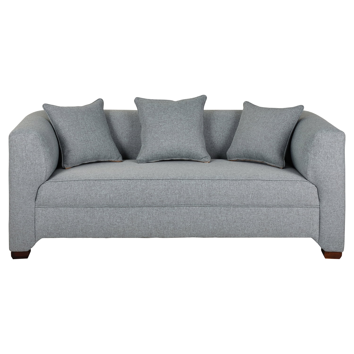 Muebles América - Sofá 3 Cuerpos Metropolitan Tela Gris