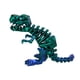 thumbnail image 3 of Figuras Articuladas Novedosas De Juguete De Dinosaurio Impreso En 3D Para Vacaciones, Coche, Oficina, Azul Y Verde, 3 of 3