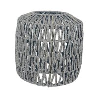 Ioensy - Cubierta De Araña Tejida A Mano De Ratán Para Comedor Techo Colgante Gris Claro B