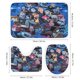 thumbnail image 3 of Scott Pilgrim-theme 4-Piece Shower Curtain Set with Rugs, Waterproof Bathroom Decor Set Includes Bath Mat, U-Shaped Rug, Toilet Lid Cover and Curtain with Hooks, 3 of 6