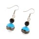 thumbnail image 3 of Fancy Glass Ball Metal Flower Cap Fish Gancho Colgante Pendiente Joyería Azul, 3 of 3