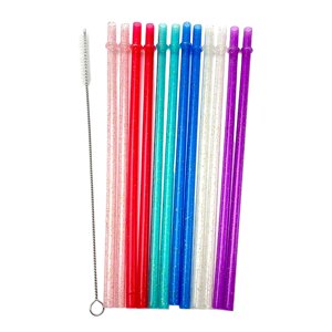 Magideal - Conjunto De 12 Pajitas Reutilizables Para Celebraciones Y Ocasiones Especiales , Multicolor