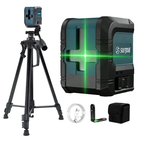 Nivel Láser Verde SG SURGOAL Auto-Nivelante USB-C Alcance de 30 m