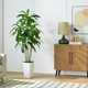 thumbnail image 5 of Árbol de dracaena artificial FSOHOI con maceta alta blanca de 5 pies, 5 of 6
