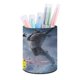 thumbnail image 1 of Star Wars-theme Cylinder Pen Holder Pencil Organizer with Flannel Lining PVC Leather Material Cardboard Base for study work 10*8CM, 1 of 6