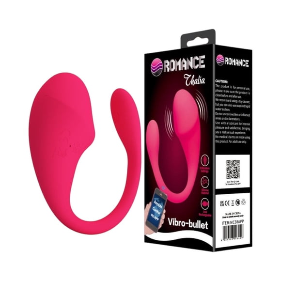 Vibrador Inalámbrico con App Thalia Fucsia Romance