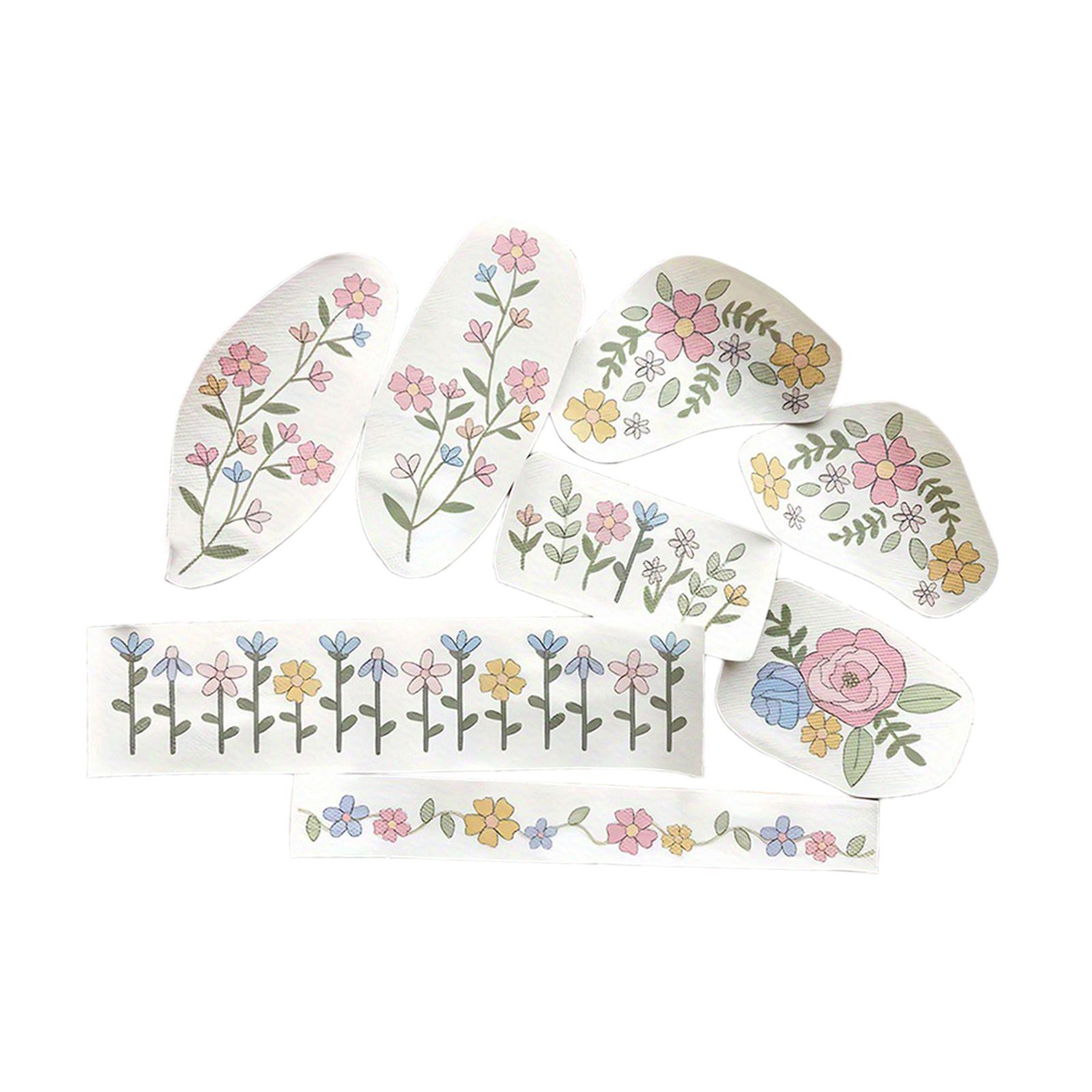 Bothyi - 8 Estabilizadores De Costura A Mano, Papel De Bordar Lavable, Estabilizadores De Bordado