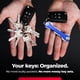 thumbnail image 2 of Llavero KEY SMART, organizador de llaves compacto, azul, 14 llaves, 2 of 8