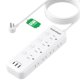 thumbnail image 1 of Cable de extensión para electrodomésticos de 5 pies con interruptores individuales y puertos USB, 1 of 8