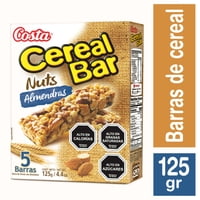 Barra De Cerealbar Nuts Almendras 125 G Costa