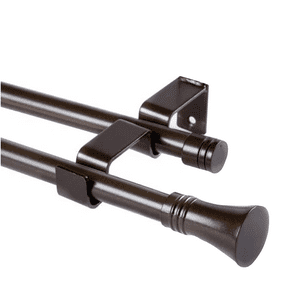 Metalhsa - Set Extensible Muro 75-110 Cm Terminal Cónico Color Café
