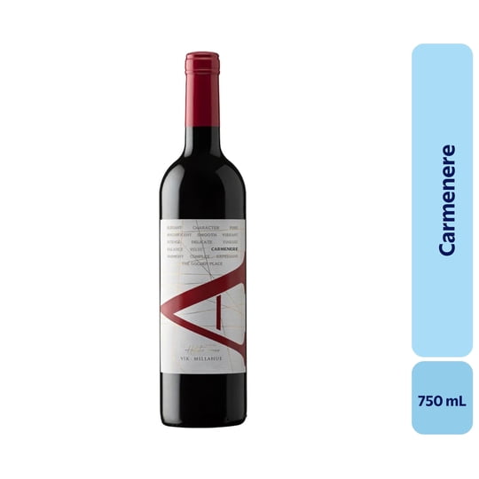 Vino Carménère Botella 750 mL Vik