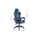 thumbnail image 3 of Silla de Escritorio Oficina Gamer Reclinable Ergonómica Midtown azul, 3 of 4