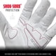 thumbnail image 3 of Guantes de bateo Franklin Sports Shok-Sorb X Baseball, blancos, 3 of 7
