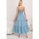 thumbnail image 3 of Maxi Vestido Mujer Largo Liso Tirantes Ajustables Eventos Fiesta 3361, 3 of 3