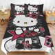 thumbnail image 5 of Cartoon Hello Kitty Friend Gir Bedding Set for Kids 3 Piece Bedding with 1 Flat Sheet And 2 Pillowcases King Bed Sheets, 5 of 5