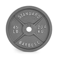 Disco De Pesas Cap Barbell 20,4 Kg Gris Olímpico